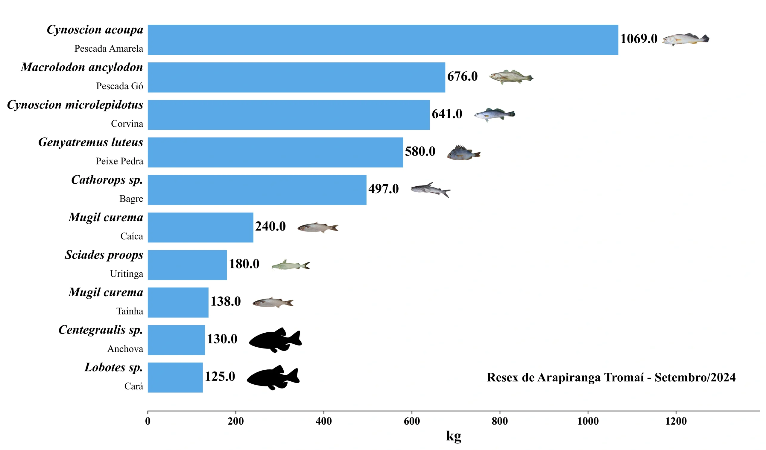 Grafico Resex Arapiranga Tromaí 2024 09